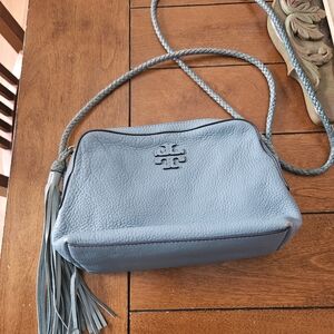 Tory Burch Blue Leather Crossbody Bag